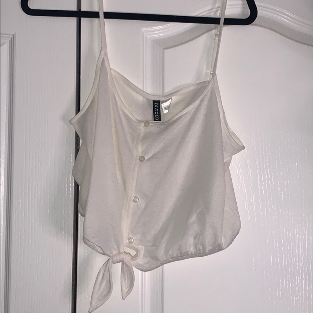 White crop tank